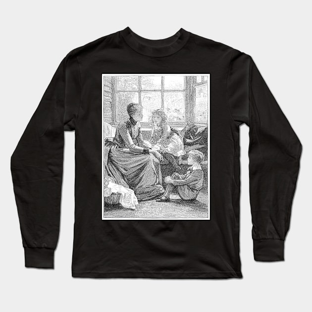 Victorian story time Long Sleeve T-Shirt by NEILBAYLIS